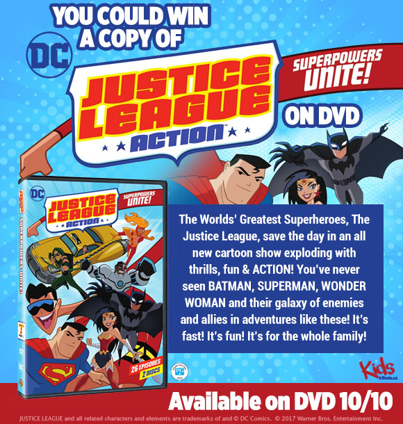 DC Justice League Action Superpowers Unite DVD Contest