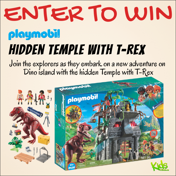 Kids Tribute & PLAYMOBIL HIDDEN TEMPLE WITH T-REX Building Set contest