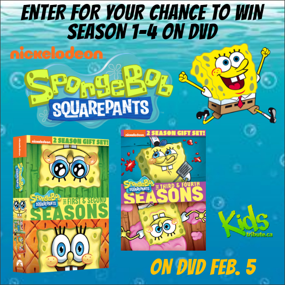 Kids Tribute SPONGEBOB SQUAREPANTS Season 1-4 DVD contest