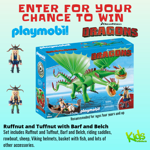 Playmobil Ruffnut and Tuffnut with Barf and Belch set